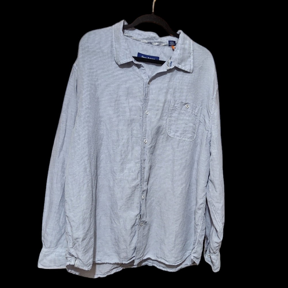 Tommy Baham Casual Button Down Shirt with Long Sleeves and Relaxed Fit